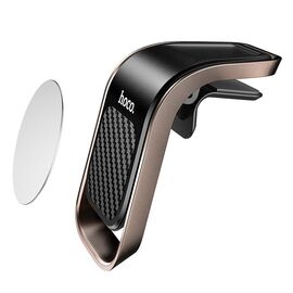  Автомобильный держатель HOCO CA74 Universe air outlet magnetic (черный/металлический серый) 