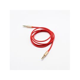  OXION AUX112 акустический кабель в оплётке jack (M) - jack(M), 1м, Красный 