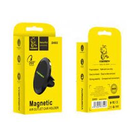  Авто-держатель Denmen DH03, на воздуховод, магнит, металл, серебристый 