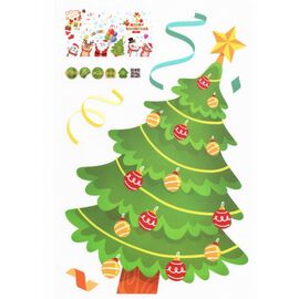  Наклейка - витражная 03 New Year (multicolor) (211372) 
