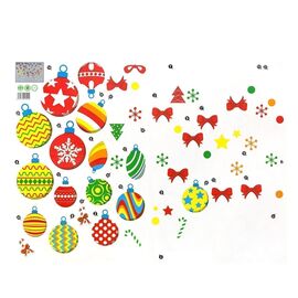  Наклейка - витражная 06 New Year (multicolor) (211375) 