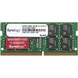  ОЗУ Synology (D4ECSO-2666-16G) 16GB DDR4-2666 SO-DIMM Module Kit (for expanding DVA3219, RS820+, RS820RP+) 