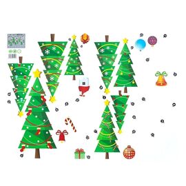  Наклейка - витражная 04 New Year (multicolor) (211373) 