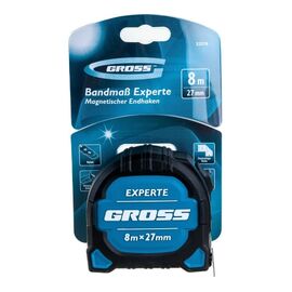  Рулетка Gross Experte 32576 8м x 27мм/двухкомпон. корпус/магнит/двухстор. разметка/нейлон 