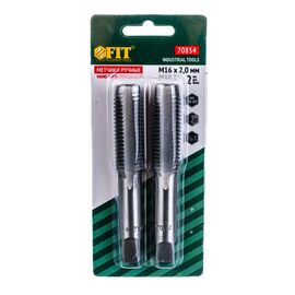  Метчики метрические FIT IT 70854, легированная сталь, набор 2 шт., 16x2,0 мм 