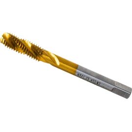  Метчик спиральный машинный однопроходный Профоснастка 50221025 М8,0*1,25 HSS 