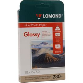  Фотобумага Lomond 0102035 10x15/230г/м2/50л./белый глянцевое для струйной печати 