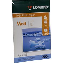  Фотобумага Lomond 0102124 A4/205г/м2/25л./белый матовое для струйной печати 