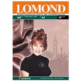  Термотрансфер Lomond 0808421 A4/140г/м2/10л/белый для темных тканей 