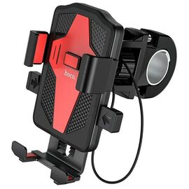  Держатель на руль велосипеда HOCO CA73 Flying one-touch bicycle and motorcycle universal,  black＆red 