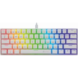  Клавиатура OKLICK K763W механическая белый USB беспроводная BT/Radio Multimedia for gamer LED 