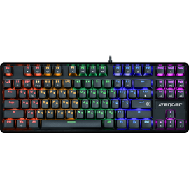  Клавиатура механическая DEFENDER Avenger GK-412 RU,Rainbow,красн.свитчи,87кн 45410 