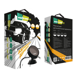  Держатель авто магнитный More Choice C02 (Black) 
