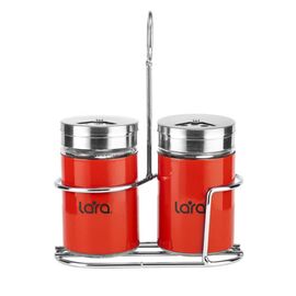  Набор для специй LARA LR08-05 3 предм сталь, красн 