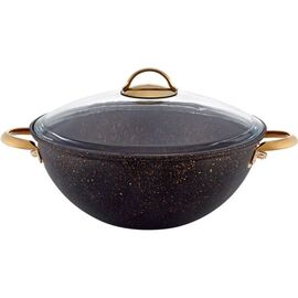  Казан STONELAND SLK-0628B(Черный5,0 лКованный алюминий) 