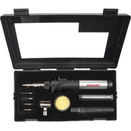  Паяльник газовый Rexant 12-0505 с пьезоподжигом/17 мл/11 предметов 