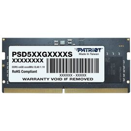  ОЗУ Patriot CL40 (PSD58G480041S) DDR5 8Gb 4800MHz RTL PC5-38400 SO-DIMM 260-pin 1.1В single rank 