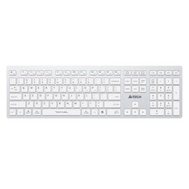  Клавиатура A4Tech Fstyler FBX50C белый USB беспроводная BT/Radio slim Multimedia (FBX50C WHITE) 