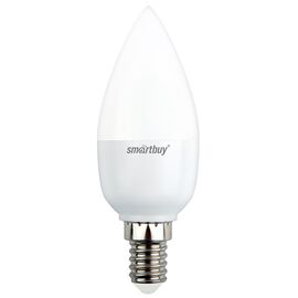  Лампа светодиодная SMARTBUY C37 7Вт 220V 6000K E14 (свеча, холодный дневной свет) 
