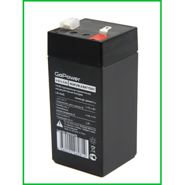  Аккумулятор свинцово-кислотный GoPower LA-445 4V 4.5Ah (1/20) 