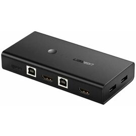  KVM-переключатель UGREEN CM200 50744 HDMI Switch Box 2 In 1 Out KVM Switching Black 