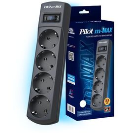  Сетевой фильтр Pilot m-MAX 5м (4 розетки) серый 