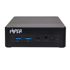  Неттоп Hiper FACTUM FN2 (FN2-i31315R8N2I6BWP) Intel Core i3 1315U(1.2Ghz)/8192Mb/256PCISSDGb/noDVD/BT/WiFi/0.4kg/черный/Win11Pro 