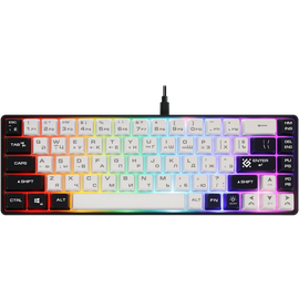  Клавиатура DEFENDER Aris GK-349 45349, бело/черный 