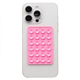  Держатель для телефона - на присосках "Lipper" (самоклеющийся, утолщенный) (pink) (239631) 
