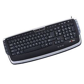  Клавиатура Lexma LK7250 Англ. Раскладка USB + наклейки для клавиатуры Русск. Яз 