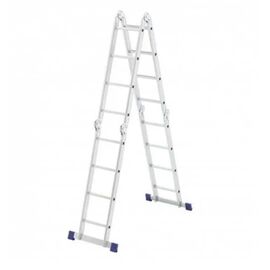  Лестница шарнирная алюминиевая СИБРТЕХ 4х4, Россия 97882 