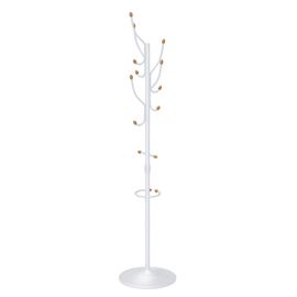  Вешалка НИКА ВКО1/МБ с деревянными наконечниками матовый белый 