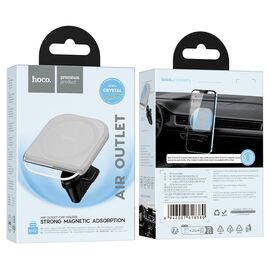  Автодержатель Hoco H42 Crystal ring magnetic car holder(air outlet) gray 