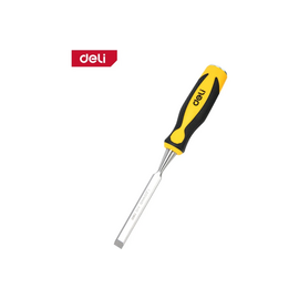  Стамеска плоская Deli DL6212-E1 ширина 12мм, длина 140мм, CrV, прорезиненная рукоять 