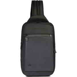  Рюкзак-слинг Piquadro Orion CA6625S136/N черный ткань переработанная 