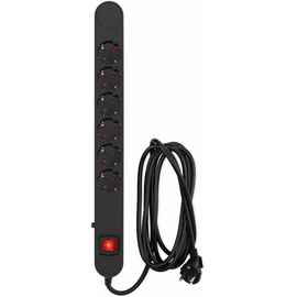  Сетевой фильтр Ippon NF-EU-3-16 3м 6 розеток черный (коробка) 