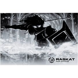  Коврик для мышки Raskat Paladin CG L 900*400*3, резина+ткань, прошитый край, ч/б рисунок 