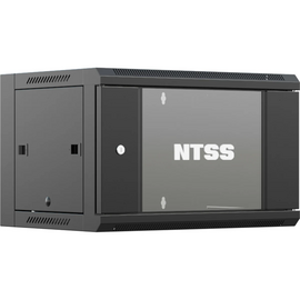  Шкаф коммутационный NTSS NTSS-W12U6045GS (NTSS-W12U6045GS-BL) настенный 12U 570x450мм пер.дв.стекл 60кг черный 350мм 22.2кг 220град. 635мм IP20 сталь 
