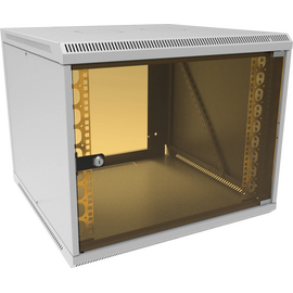  Шкаф коммутационный Suprlan 05-1096 настенный 9U 600x600мм пер.дв.стекл направл.под закл.гайки 70кг светло-серый 535мм 22.69кг 500мм металл 