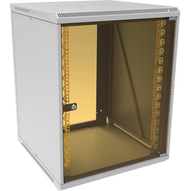  Шкаф коммутационный Suprlan 05-1506 настенный 15U 600x600мм пер.дв.стекл направл.под закл.гайки 70кг RAL 7035 535мм 29.7кг 750мм 