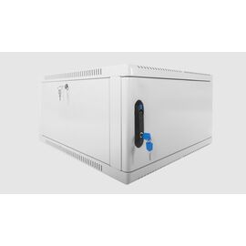  Шкаф коммутационный ЦМО ШРН-6.500.1 настенный 6U 600x500мм пер.дв.стекл 200кг серый 470мм 14кг 180град. 346мм металл 