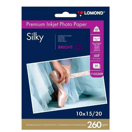  Фотобумага Lomond 1103309 10x15/260г/м2/20л/ярко-белый атласная для струйной печати 