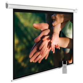  Экран Cactus 280x280см MotoExpert CS-PSME-280x280-WT 1:1 настенно-потолочный рулонный белый (моторизованный привод) 