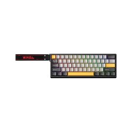  Клавиатура AULA WIN60HE Max Edition Dark Grey-Light Grey-Yellow Wing Chun Magnetic Switches 