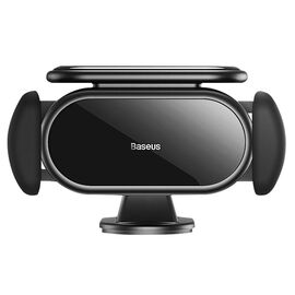  Автомобильный держатель BASEUS Steel Cannon Pro, зажимной, на приборную панель, черный 