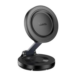  Автодержатель HOCO H61 Show folding ring magnetic car holder (dashboard) Black metal gray 