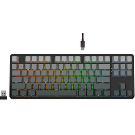  Клавиатура беспроводная REDRAGON Star Blade Pro RU, RGB, BT+2.4G, черн-сер (72653) 