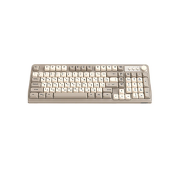  Клавиатура проводная SONNEN K620 (513950) USB, 102+98 клавиш, LED-подсветка слоновая кость/серая 