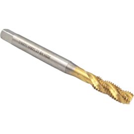  Метчик машинно-ручной TORNERI DIN371 TiN (036390) М8х1.25 HSSE 6H с винтовой канавкой для глухих отверстий 