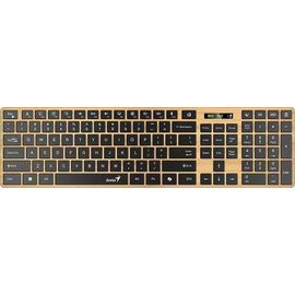  Клавиатура беспроводная Genius SlimStar 7250BT шоколадные клавиши/двухрежимная/Bluetooth + 2.4ГГц/2 батарейки ААА/дерево 